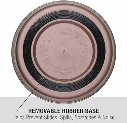 Loving Pets Bella Dog Bowls- Stainless Steel Dog & Cat Bowls - Spill Proof Dog Food Bowl, Cat Bowl, Puppy Essentials & Pet Supplies Great for Home & Travel (Medium 20-35 lbs, Grape)
