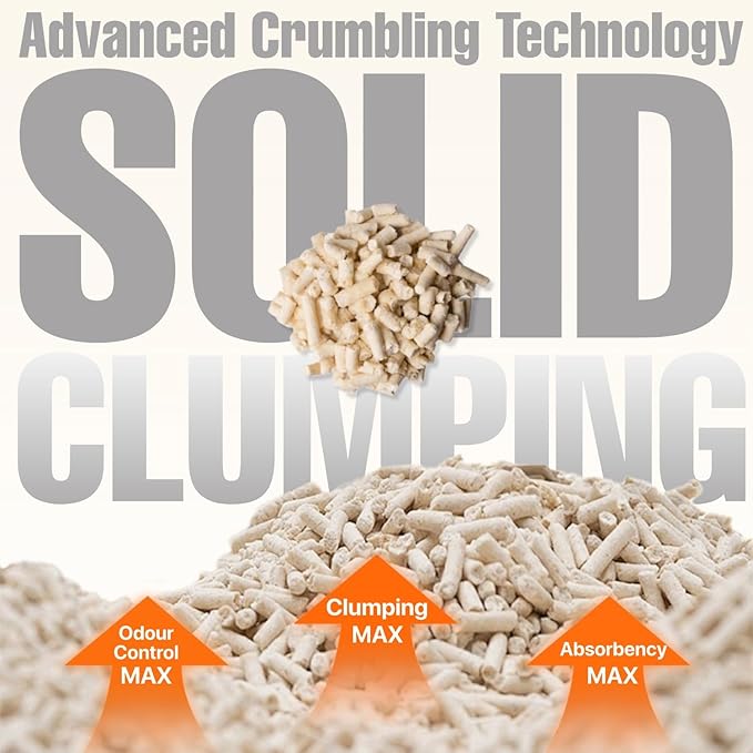 Michu Tofu Cat Litter Natural Clumping Tofu Cat Litter, Fast Clumping and Easily Scoop-able 5.5lb/88oz 5 Scents - Ocean Fresh, 6 Pack