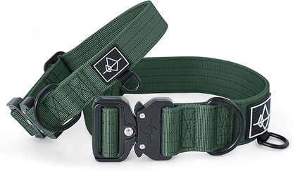 Made to ROAM Premium Dog Collar - Adjustable Heavy Duty Nylon Collar with Quick-Release Metal Buckle (Maine Marina, Classic Size 4)