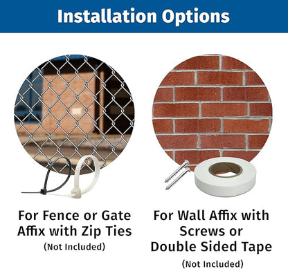 Brimar - 12" x 18" - Clean Up After Your Pet Sign - .063″ White Rust-Free Aluminum - Clear Message - Easy Installation