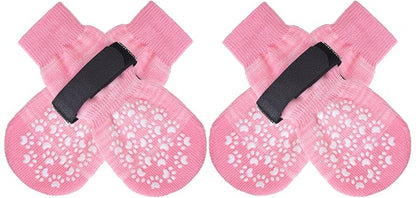 EXPAWLORER Anti Slip Dog Socks to Prevent Licking Paws, Dog Shoes for Hot Pavement, Dog Booties for Small Medium Large Senior Dogs, Traction Control Boots & Paw Protectors for Hardwood Floors