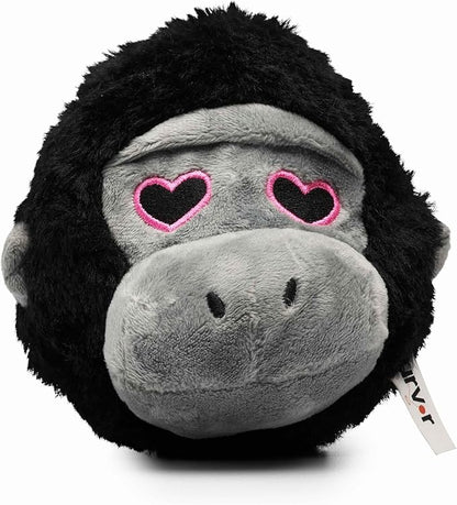 Flourish Pets 2 in 1 Multi-Layer Chew Toy for Active Dogs | Non-Toxic BPA Free Double Stitched Soft Fabric Exterior Dog Toys | Long-Lasting Dog Plush Toys –Love Gorilla 3.5"