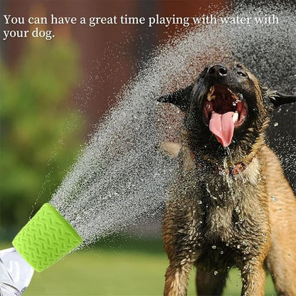 3 Piece Portable Outdoor Shower for Dogs Bottle Attachment Outdoor Sprayer Accessory for Most Plastic Water Bottles, Suitable for Bathing Pets During Outdoor Activities Camping.(Orange+Blue+Green)