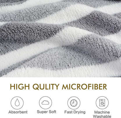 KinHwa Dog Towel Super Absorbent Pet Bath Towel Microfiber Dog Drying Towel for Small, Medium, Large Dogs and Cats 30inch x 50inch 1 Pack Light-Gray