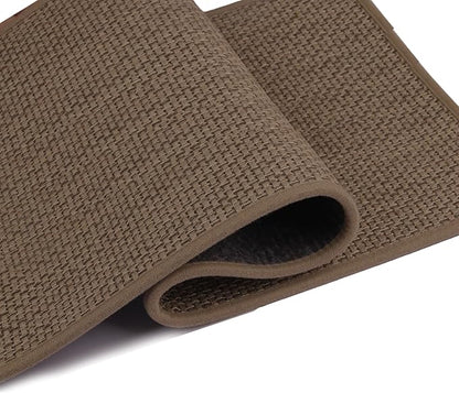 Stair Treads Matching-Mat for Wooden Steps, Non Slip Stair Landing Mat with Self-Adhesive Stair Treads for Kids Elders and Pets(1Pcs, Brown, 31" * 31")
