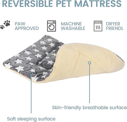 Dog Bed mat Pet mat Dog Box mat Machine Washable Grey (33x23x1.5in)