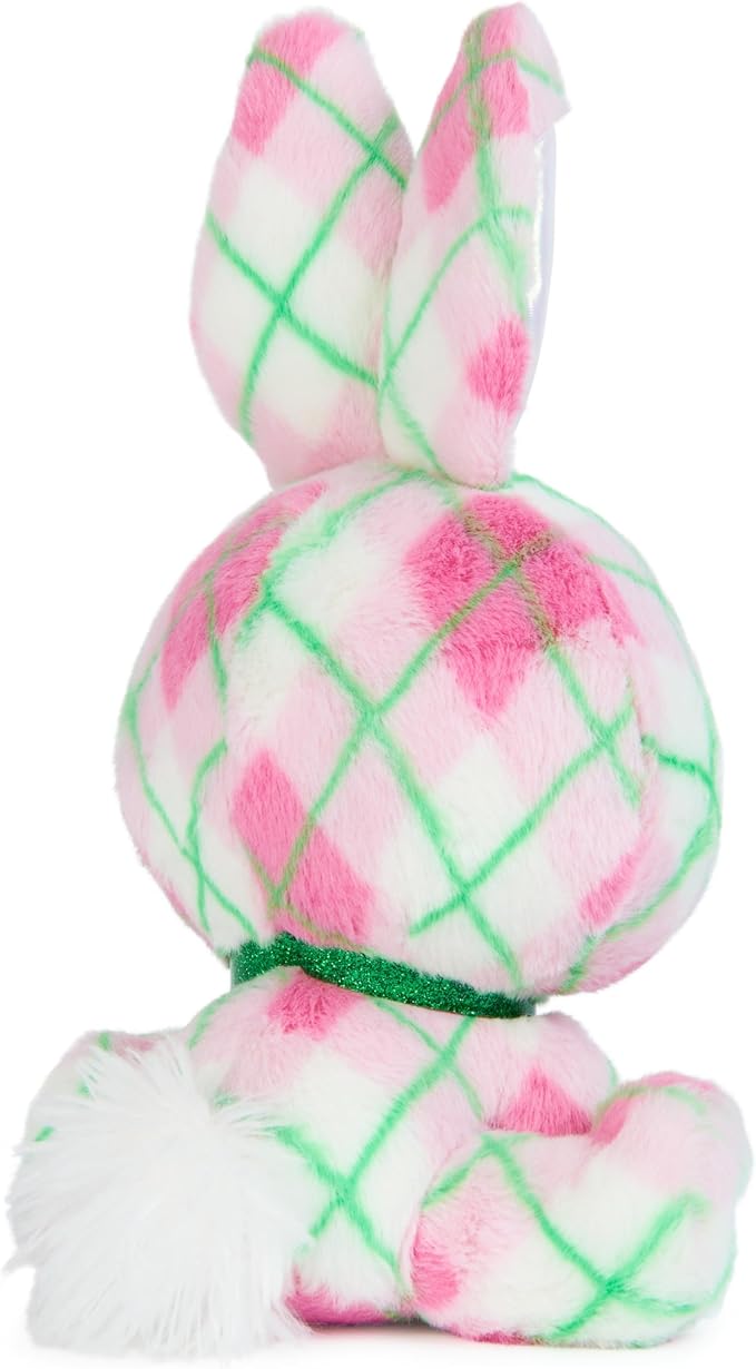 GUND P.Lushes Pets Kennedy Karrats Designer Fashion Plush Toy, Collectible Bunny Stuffed Animal, Pink and Green, 6”