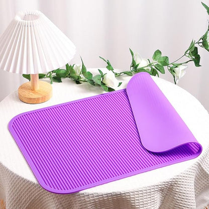 Pet Grooming Table Non-Slip Mat - Padded Mat for at-Home Grooming Dogs and Cats,Bathing Mat for Pets, Diameter：57cm/22.44inch (Purple, 57cm/22.44inch)