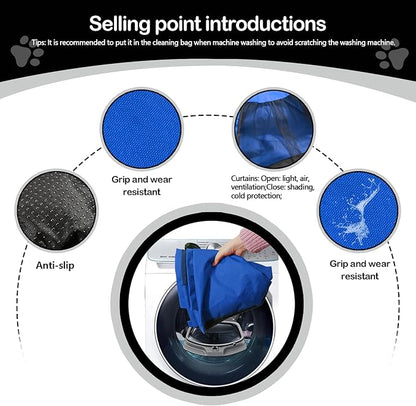Cat Tent Outdoor/Indoor, Cat and Dog Waterproof Tent House, Outdoor Dog Bed Washable, Indoor/Outdoor Cave Nest Bed Small Dog Tent for Cat, Bunny and Small Animal (Blue, L)