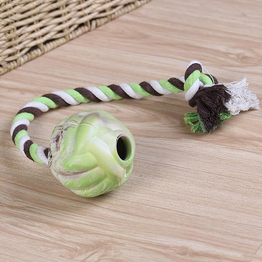 LOS ANDES Rope and Ball Dog Toy, Interactive Puppy Toy for Tug of War, Eco-Friendly Cotton Rope Toys, Medium/Small Dog Breed, Not Suitable for Dogs with Strong Aggressive Chewing