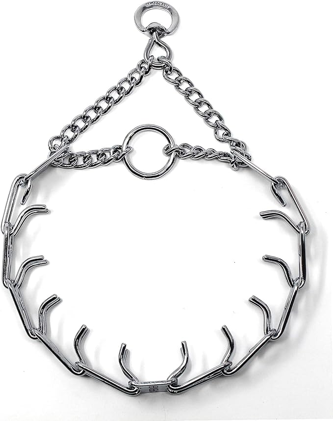 Herm Sprenger Prong Dog Training Collar Ultra-Plus Chrome Plated Steel Pet Pinch No-Pull for Dogs Anti Pull Made in Germany 2.25mm x 13in Small