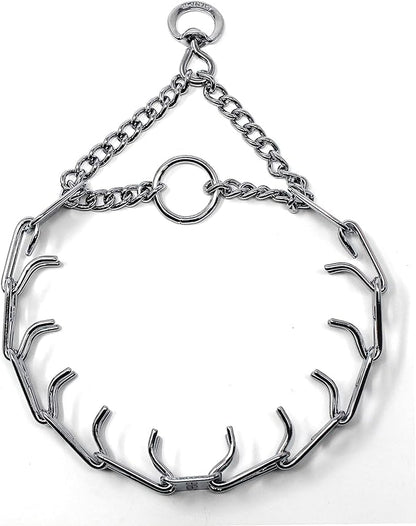 Herm Sprenger Prong Dog Training Collar Ultra-Plus Chrome Plated Steel Pet Pinch No-Pull for Dogs Anti Pull Made in Germany 2.25mm x 13in Small