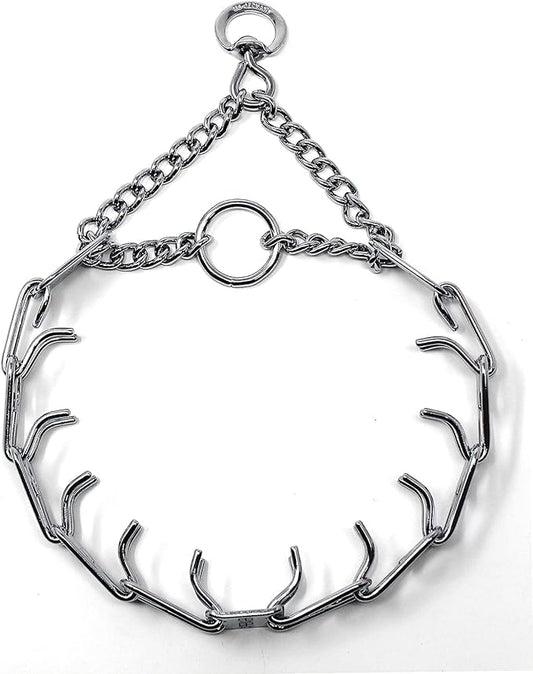 Herm Sprenger Prong Dog Training Collar Ultra-Plus Chrome Plated Steel Pet Pinch No-Pull for Dogs Anti Pull Made in Germany 2.25mm x 13in Small