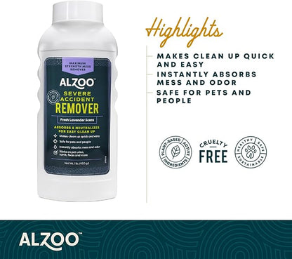 ALZOO Severe Accident Remover, Maximum Strength Mess Remover, Mineral-Based Active Ingredients