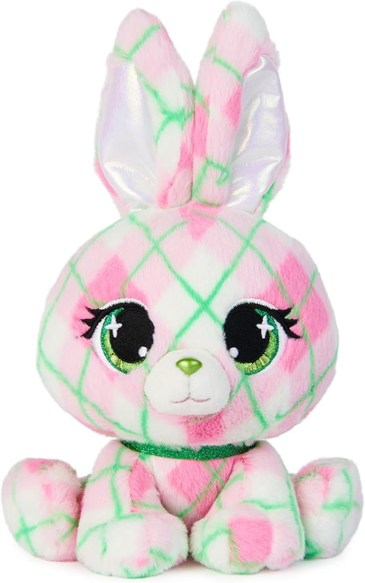 GUND P.Lushes Pets Kennedy Karrats Designer Fashion Plush Toy, Collectible Bunny Stuffed Animal, Pink and Green, 6”