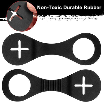 Boao 4 Pieces Pet Poop Bag Holder for Leash Dog Waste Bag Carrier Handy and Easy Use Dispenser Accessories