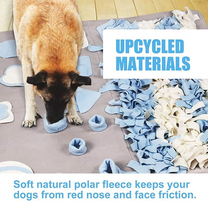 Snuffle Mat for Small Large Dogs (39.4" x 39.4") - Nosework Feeding, Easy to Fill, Machine Washable Training, Pet Activity/Toy/Play, Great for Stress Release - L