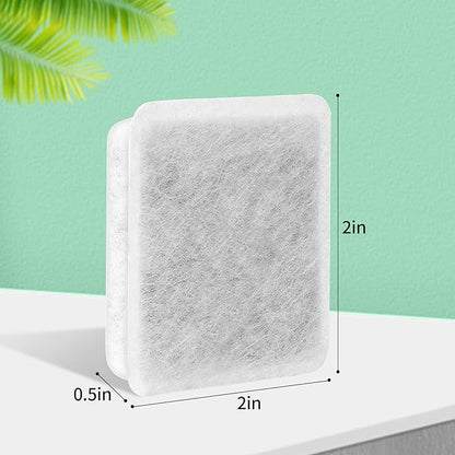 Pet Fountain Charcoal Water Filter Replacement, Dog Cat Water Bowl Filter Pet Water Filter Fit for Gravity Waterer Bowls Pack of 8
