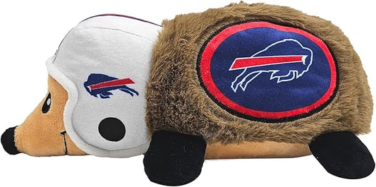 NFL Buffalo Bills Plush Hedgehog Toy for Dogs & Cats, Cool Soft Pet Toy for Fun and Interactive Play, Dog Chew Toy with Squeaker, Licensed Hot Pet Toy