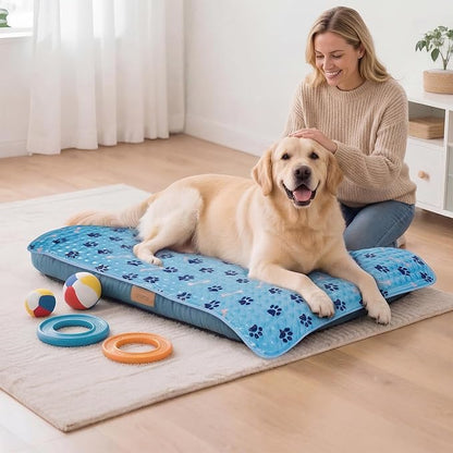 Pet Cooling Gel Pad with Patent Technology, 20in Dog Cooling Mat for Summer, Self-Cooling Mat for Medium/Small Dogs, Non-Slip Waterproof Durable Mat for Dog Beds, Car, Indoor & Outdoor Use