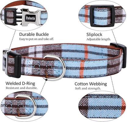 Faleela Soft &Comfy Bowtie Dog Collar,Detachable and Adjustable Bow Tie Collar,for Small Medium Large Pet (S, Blue)