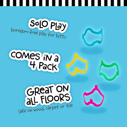 Petmate Interactive Cat Toys - Cat Crazies Multi Pack by Petmate, 4 Count (Pack of 1)