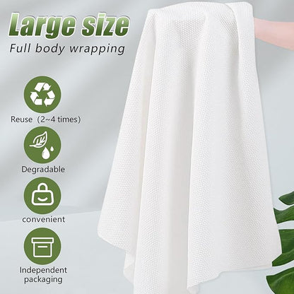 Disposable Bath Towels, 10pack 55" x 27.5" Ultra-Soft and Quick Dry Bath Towel, Portable Salon Towels for Travel Sauna Spa Beach Gym