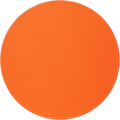 Pet Grooming Table Non-Slip Mat - Padded Mat for at-Home Grooming Dogs and Cats,Bathing Mat for Pets, Diameter: 22.4inch/57cm (Orange, Diameter: 22.4inch/57cm)