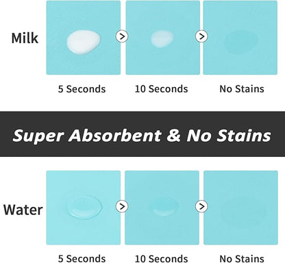Dog Food Mat - Absorbent Cat Mat for Food and Water, No Stains Pet Feeding Bowl Mat, Easy to Clean Pet Placemats, Quick Dry Dog Water Dispenser Mat for Messy Drinkers | Teal 16"x 24"