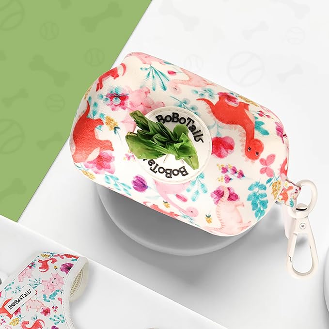 Dog Poop Bag Holder with Clip, Stylish Doggy Waste Bag Dispenser for Dog Leash, Durable Portable Poop Bag Carrier No Include Poop Bag Inside
