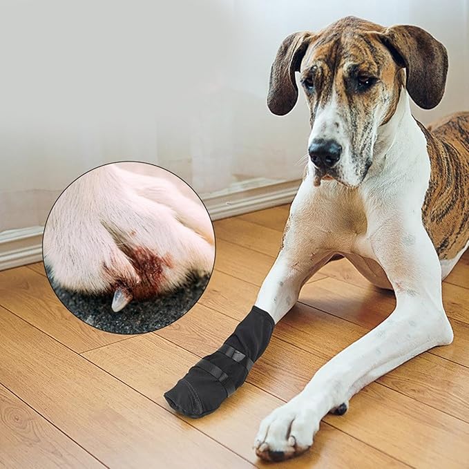 Dog Paws Protector Boot Large Size Water Resistant Soft Recovery Shoe for Dog Wound Care Breathable Pet Footwear