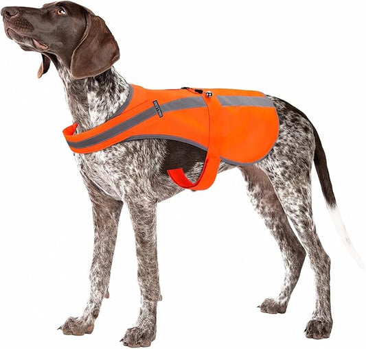 Reflective Dog Vest for Small Medium Breeds, High Visibility Dog Safety Vest with Removable Bell Keep Safe from Hunting, Training & Cars Accidents