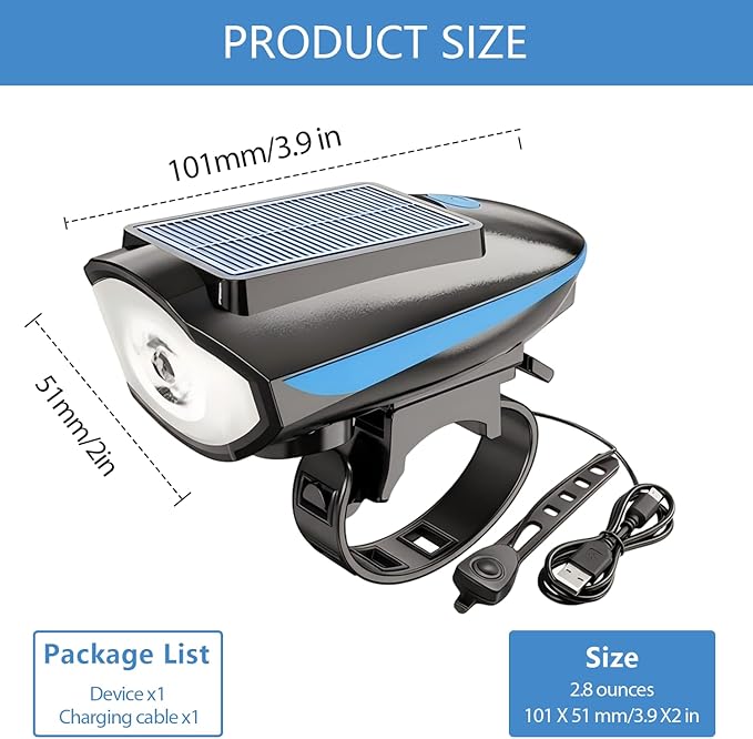 Pet Stroller Light, Solar Powered Safety LED Light for Dog Stroller, Bicycle Basket, Jogger – Waterproof, USB Rechargeable, Clip-on Night Walking Lamp