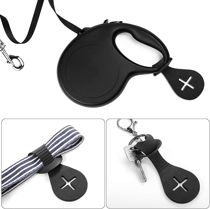 Boao 4 Pieces Pet Poop Bag Holder for Leash Dog Waste Bag Carrier Handy and Easy Use Dispenser Accessories
