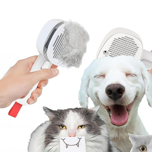 Multifunctional Pet Brush, Dog Brush for Shedding, Cat Brush for Shedding, Grooming & Hair Removal, Deshedding Dog Brush, Cat Brushes for Indoor Cats, Vibrating Massage & Negative Ionic Technology.