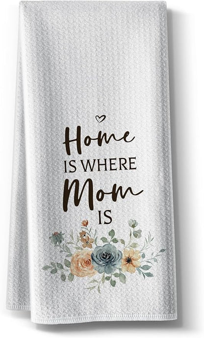 Funny Joked Dish Cloths,Hand Towels For Mom From Daughter,Microfiber Bar Dishcloth,Absorbent Tea Rags,Floral Mama Birthday Gift, Happy Mother'S Day Kitchen Towel DéCor,Gifts For Best Mami On Christmas