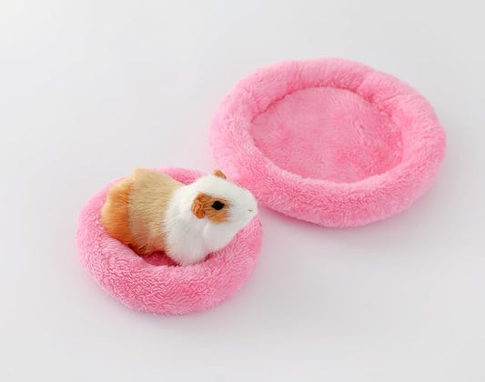 Hamster Bed Soft Warm Cushion for Small Animal - Comfortable Sleep Mat Pad for Guinea Pigs/Hedgehog/Squirrel/Mice/Rats/Chinchilla Nest House