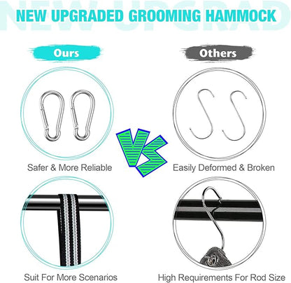 Dog Grooming Hammock - Upgrade Pet Grooming Harness for Nail Trimming (S 30lb), Dog Sling for Nail Clipping, Dog Hanging Holder Hanger for Cutting Nail with Nail Clippers