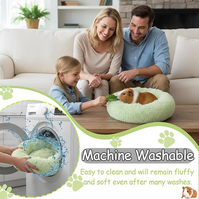 Guinea Pig Beds Hamster Beds Small Animal Bedding Thickened and Warm Winter Guinea Pig Beds for Dwarf Bunny Chinchillas Hamsters Hedgehogs Ferrets Green