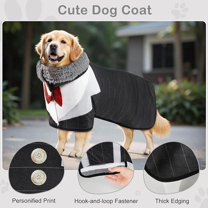 Bienbee Dog Bathrobe for Drying Dogs, Quick Drying Dog Robes for After Bath Super Absorbent Dogs Towel Cute Clothes Pajamas Coat, Black XXL