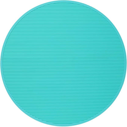 Pet Grooming Table Non-Slip Mat - Padded Mat for at-Home Grooming Dogs and Cats,Bathing Mat for Pets, Diameter: 22.4inch/57cm (Turquoise Green, Diameter: 22.4inch/57cm)