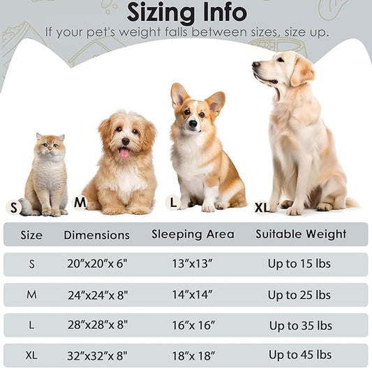 28in Large Dog Bed, Medium Size Dog and Cats, Calming Donut Bed for Puppy and Kitten, Washable Round Fluffy Pet Bed (Dark Grey)