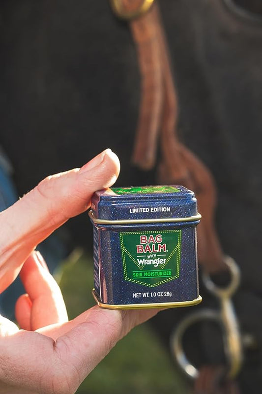 Bag Balm Vermont's Original Skin Moisturizer - Full Body Hydrating Skin Care: Dry Hands, Lips, Face, Feet & More - Unscented, Cruelty & Paraben Free - Day & Night, Men & Women (Wrangler, 3-Pack)