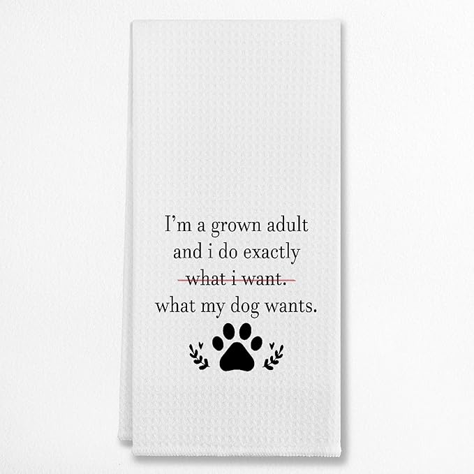 EIONEY Modern Multi3 Cotton Kitchen Cloths, 24 x 16 Inches, Dish Towels & Tea Towels, Dog Lovers Gift