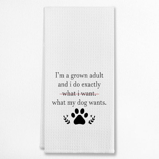 EIONEY Modern Multi3 Cotton Kitchen Cloths, 24 x 16 Inches, Dish Towels & Tea Towels, Dog Lovers Gift