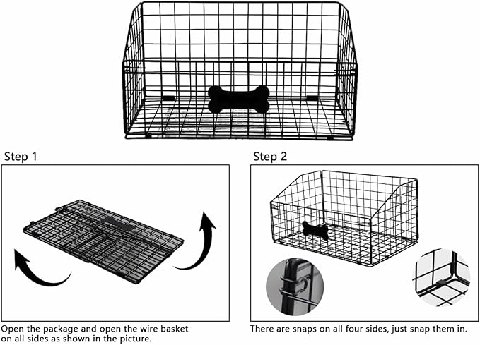 Dog Toy Bin-Dog Toy Basket-Metal Storage Box-Chew-Proof Dog Food Toy Storage Container-Toy Box For Living Room Area-Dog Storage Organizer-For Puppy Leash,Accessories, Blanket Food Storage Container.