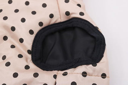 Winter Dog Coats Warm Small Dogs Jacket Pet Dog Jackets Puppy Cold Weather Coat Pet Clothes for Small Dogs, Polka Dots