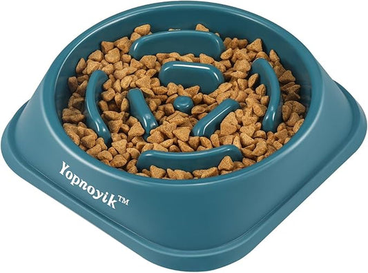 Slow Feeder Dog Bowls for Healthy Eating, Non-Slip and Anti-Choking Design, Reduces Bloating & Overeating for Large Dogs, Easy to Clean