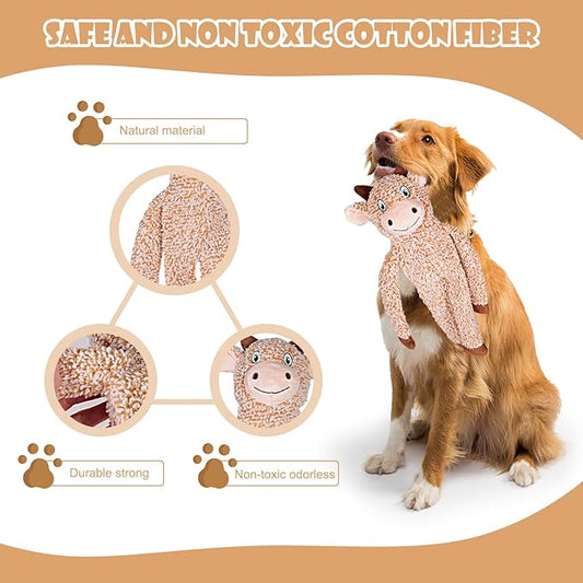 Koala No Stuffing Dog Toys for Large Dogs, Squeaky Crinkle Interactive Dog Animals Toys, Plush Teething Toys to Keep Them Busy, Cute Funny Dogs Gifts for Small Medium Large Breed