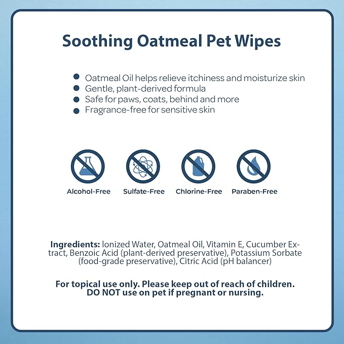Best Pet Supplies 8" x 9" Large Unscented Dog Wipes - Cleaning and Deodorizing for Paws and Coat - Gentle Formula with Oatmeal Vitamin E for Puppies and Cats - 400 Count